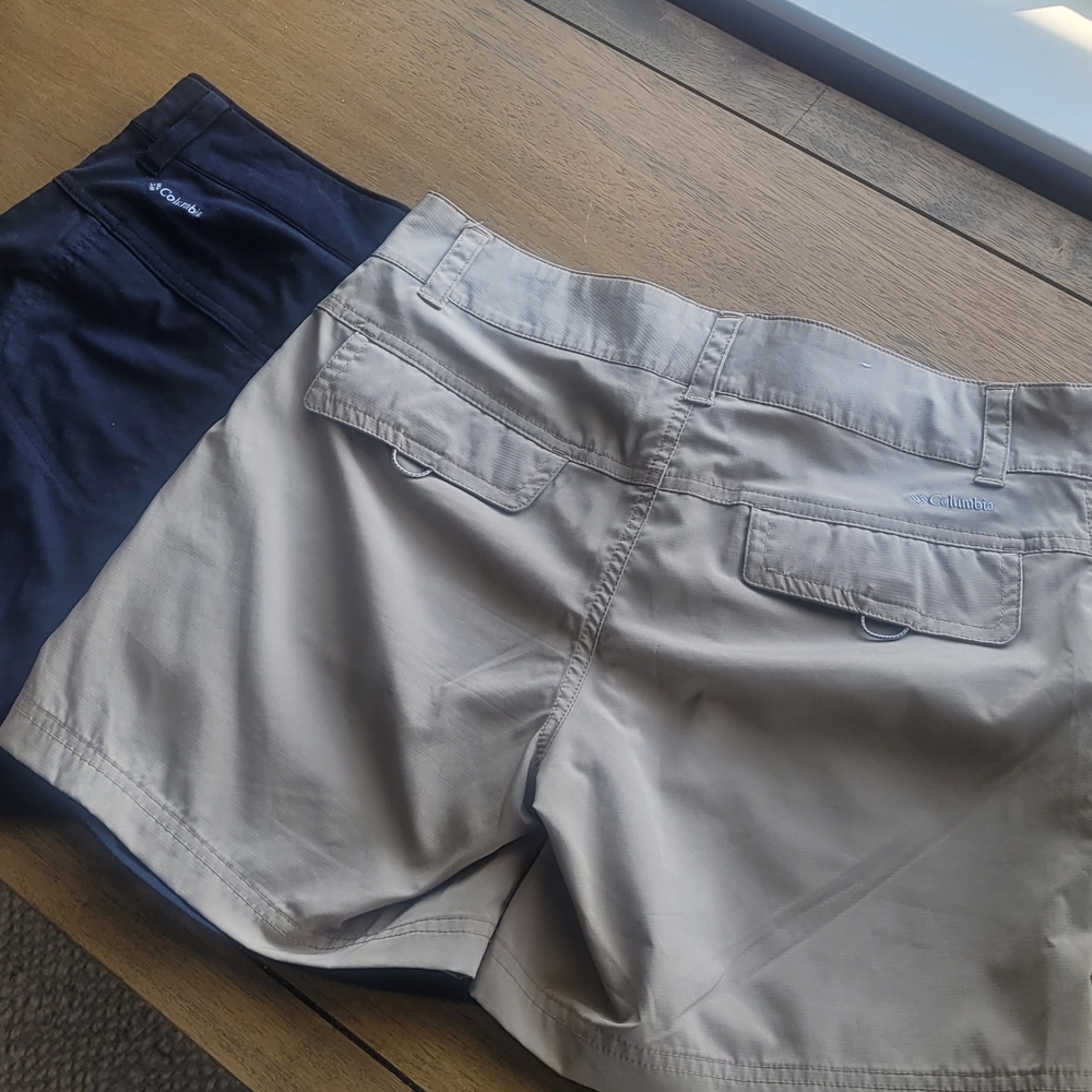 Columbia Navy and Gray Shorts